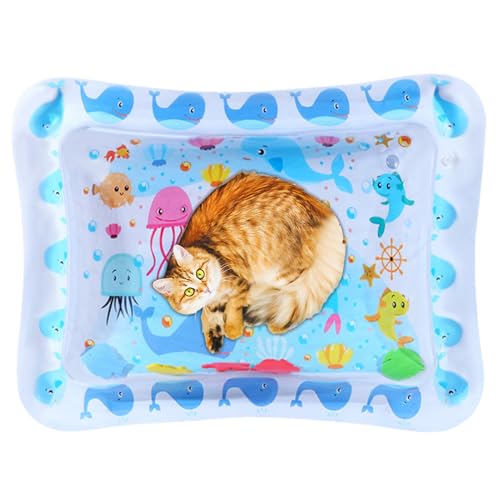 Pruojhw Bauchmatte, sensorische Wassermatte – aufblasbares Bauchspielzeug mit Wassermatte – Wassersensorische Matte, Krabbelkissen, Wasserspielmatte auf dem Bauch, Aktivitätszentrum Pruojhw Bauchmatte, sensorische Wassermatte – aufblasbares Bauchspielzeug mit Wassermatte – Wassersensorische Matte, Krabbelkissen, Wasserspielmatte auf dem Bauch, Aktivitätszentrum von Pruojhw