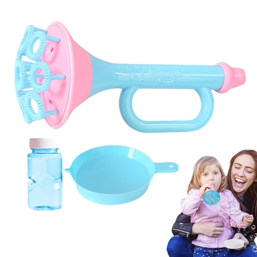 Pruojhw Bubble Machine Horn, Bubble Trompete, Bubble Blow Toy with Tray and Solution Bubble Toy for and Adults, Indoor and Outdoor Games for von Pruojhw