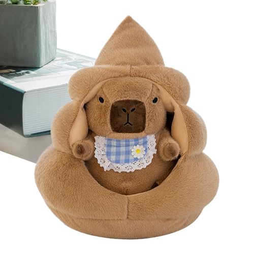 Pruojhw Capybara Plüschtier | Kuscheliges Capybara Mit Nest | Weiches Plüschtier Für Weihnachten Geburtstag, Kinderzimmer Wohnzimmer Schlafzimmer Deko von Pruojhw