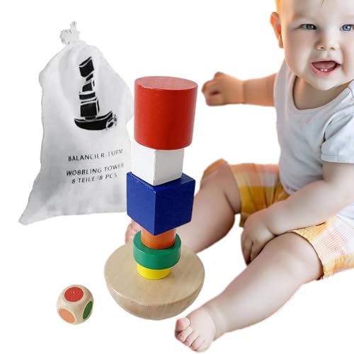 Pruojhw Gleichgewichtsspiel - Stapelspielzeug Aus Holz Für Kleinkinder | Sack Halbkugel Gleichgewichtsspiel Mit Würfeln Vorschule Lernspielzeug Für Geschenke Pruojhw Gleichgewichtsspiel - Stapelspielzeug Aus Holz Für Kleinkinder | Sack Halbkugel Gleichgewichtsspiel Mit Würfeln Vorschule Lernspielzeug Für Geschenke von Pruojhw