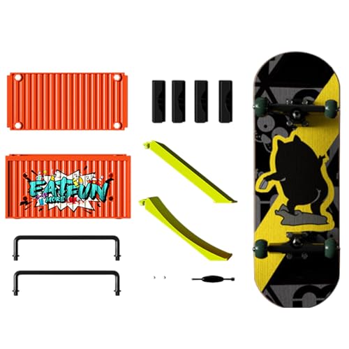 Pruojhw Griffbrett-Set, Finger-Skateboards für Finger, kreatives Skateboard-Kit, Hand-Rollbrett mit Fingerbrettern, Spielzeug für drinnen und draußen Pruojhw Griffbrett-Set, Finger-Skateboards für Finger, kreatives Skateboard-Kit, Hand-Rollbrett mit Fingerbrettern, Spielzeug für drinnen und draußen von Pruojhw