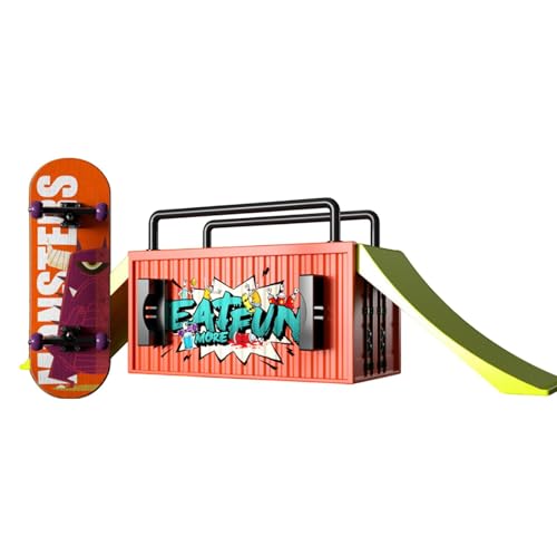 Pruojhw Griffbrett-Set, Finger-Skateboards für Kinder, lustiges Fingerspielzeug, Skateboard-Spielzeug | Hand-Rollbrett für Erwachsene und Erwachsene, einzigartiges Training Pruojhw Griffbrett-Set, Finger-Skateboards für Kinder, lustiges Fingerspielzeug, Skateboard-Spielzeug | Hand-Rollbrett für Erwachsene und Erwachsene, einzigartiges Training von Pruojhw