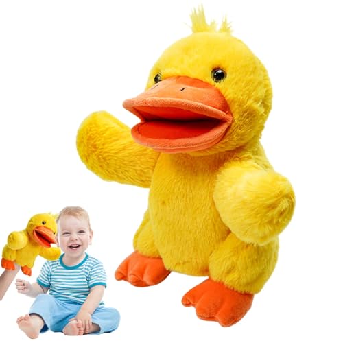 Pruojhw Handpuppen für Tiere, Plüschtiere, 24 cm (9,84 Zoll), schöne Handpuppen mit Tierfingern aus Plüsch, Handpuppen mit Geflügelfingern für von Pruojhw