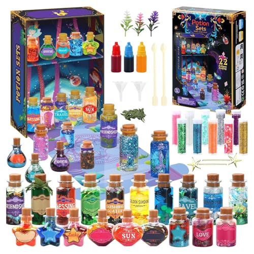Pruojhw Kinder Zaubertrank-Set - Kreatives Indoor-Bastelset Für Kinder,Kreative Bastelwerkzeuge Mit Flaschen Für Familien von Pruojhw