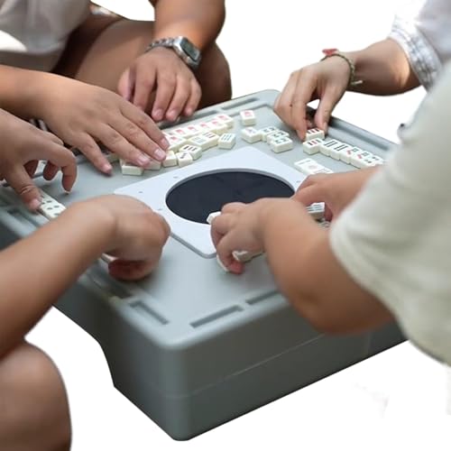 Pruojhw Kleiner Mahjong-Tisch, Mahjong-Spieltisch – chinesischer Mahjong-Reisetisch – chinesisches Mahjong-Spiel mit kleinem Tisch, tragbar, für Mädchen, Familie und Freunde Pruojhw Kleiner Mahjong-Tisch, Mahjong-Spieltisch – chinesischer Mahjong-Reisetisch – chinesisches Mahjong-Spiel mit kleinem Tisch, tragbar, für Mädchen, Familie und Freunde von Pruojhw