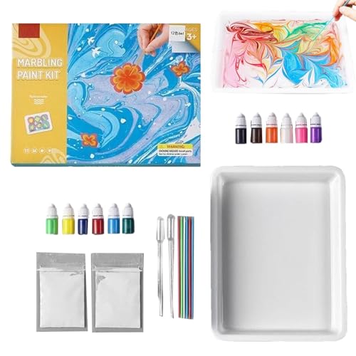 Pruojhw Marmormalerei-Kunstset | Wassermalerei-Sets für | Weihnachten Thanksgiving Ostern Feiertagsgeschenke für und Mädchen im Alter von 6 7 8 9 10 Pruojhw Marmormalerei-Kunstset | Wassermalerei-Sets für | Weihnachten Thanksgiving Ostern Feiertagsgeschenke für und Mädchen im Alter von 6 7 8 9 10 von Pruojhw