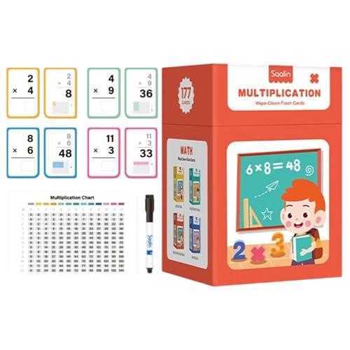 Pruojhw Mathe Lernkarten | Lernkarten Für Mathematische Grundlagen,Multiplikation & Addition Übungsspiel Für Zuhause Mit Interaktivem Mathe-Lernmaterial Pruojhw Mathe Lernkarten | Lernkarten Für Mathematische Grundlagen,Multiplikation & Addition Übungsspiel Für Zuhause Mit Interaktivem Mathe-Lernmaterial von Pruojhw