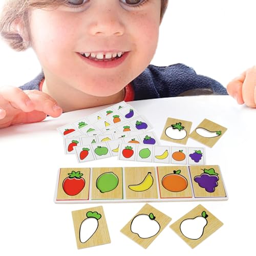 Pruojhw Puzzle Obst und Gemüse, Obst und Gemüse – verschiedene sensorische Puzzlespiele – Lernspiele aus Holz, Obst und Gemüse, sortiert für Kinder ab 3 Jahren Pruojhw Puzzle Obst und Gemüse, Obst und Gemüse – verschiedene sensorische Puzzlespiele – Lernspiele aus Holz, Obst und Gemüse, sortiert für Kinder ab 3 Jahren von Pruojhw