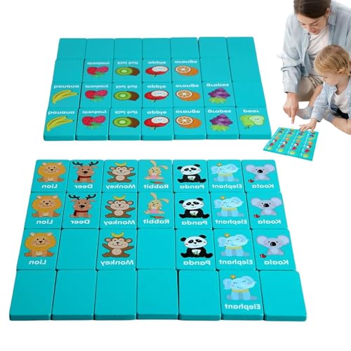 Pruojhw Spiel mit verschiedenen Karten, Vereinsspiel für frühe Bildung, Puzzlespiel für die Entwicklung der Fähigkeiten – Puzzlespielzeug für die Vorschule, frühes Lernspiel für Kinder Pruojhw Spiel mit verschiedenen Karten, Vereinsspiel für frühe Bildung, Puzzlespiel für die Entwicklung der Fähigkeiten – Puzzlespielzeug für die Vorschule, frühes Lernspiel für Kinder von Pruojhw