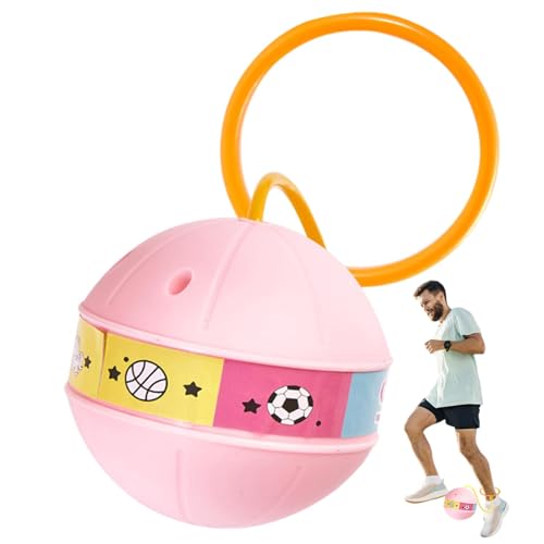 Pruojhw Sprungball am Knöchel, Sprungball am Knöchel – Springspielzeug mit leuchtendem Hüpfball für | farbenfroher , Springseil für den Knöchel von Pruojhw