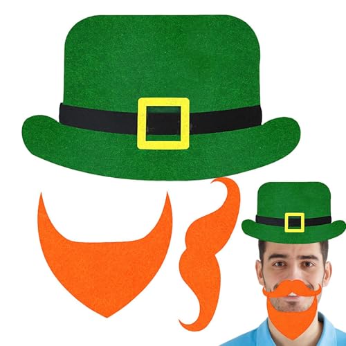 Pruojhw St. Patricks Day Cut Decor, Koboldhut Papierausschnitte - Dekorations-Requisiten für irische Feiertage | Foto-Dekoration aus Papier für Kunstschulen, irische Partys, Zuhause und Pruojhw St. Patricks Day Cut Decor, Koboldhut Papierausschnitte - Dekorations-Requisiten für irische Feiertage | Foto-Dekoration aus Papier für Kunstschulen, irische Partys, Zuhause und von Pruojhw