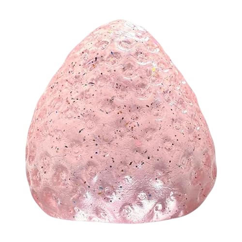 Pruojhw Strawberry Squeeze Ball, Strawberry Fidget Squeeze Toy | Sinnesspielzeug Spannungsreliever Zappet Ball | Schreibtischdekor Langsam Aufsteigendes Squeeze -Spiel von Pruojhw
