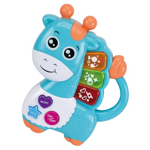 Pruojhw Tastatur für Kleinkinder, Klavier, Spielzeug, beleuchtetes Spielzeug für Kleinkinder, Giraffe mit niedlichem Cartoon, Musikspielzeug für Tiere, Lerninstrumente für Kleinkinder, Jungen und Pruojhw Tastatur für Kleinkinder, Klavier, Spielzeug, beleuchtetes Spielzeug für Kleinkinder, Giraffe mit niedlichem Cartoon, Musikspielzeug für Tiere, Lerninstrumente für Kleinkinder, Jungen und von Pruojhw