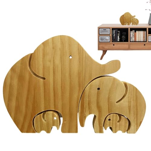 Pruojhw Tierfamilienfiguren aus Holz, Tierpuzzle aus Holz für die Familie | Familienpuzzle mit Tieren, aus Holz für die Innendekoration – Tierpuzzle für Innendekoration Pruojhw Tierfamilienfiguren aus Holz, Tierpuzzle aus Holz für die Familie | Familienpuzzle mit Tieren, aus Holz für die Innendekoration – Tierpuzzle für Innendekoration von Pruojhw