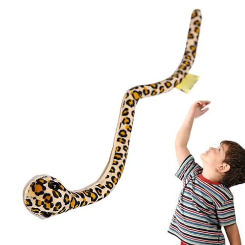 Pruojhw Weiches Schlangenspielzeug, Schlangenplüschspielzeug - Weiches, kuscheliges Schlangen-Plüschtier zum Aufhängen - Hautfreundliche, ausgestopfte Schlangen-Handgelenkpuppe mit flexiblem Gelenk Pruojhw Weiches Schlangenspielzeug, Schlangenplüschspielzeug - Weiches, kuscheliges Schlangen-Plüschtier zum Aufhängen - Hautfreundliche, ausgestopfte Schlangen-Handgelenkpuppe mit flexiblem Gelenk von Pruojhw