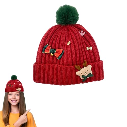 Pruojhw Weihnachtsmütze, gestrickte Weihnachtsmütze, Gestrickte warme Weihnachtsmützen, Weihnachtsmannmütze, bedruckte Wollmütze, Winterstrickmütze für Kinder Pruojhw Weihnachtsmütze, gestrickte Weihnachtsmütze, Gestrickte warme Weihnachtsmützen, Weihnachtsmannmütze, bedruckte Wollmütze, Winterstrickmütze für Kinder von Pruojhw