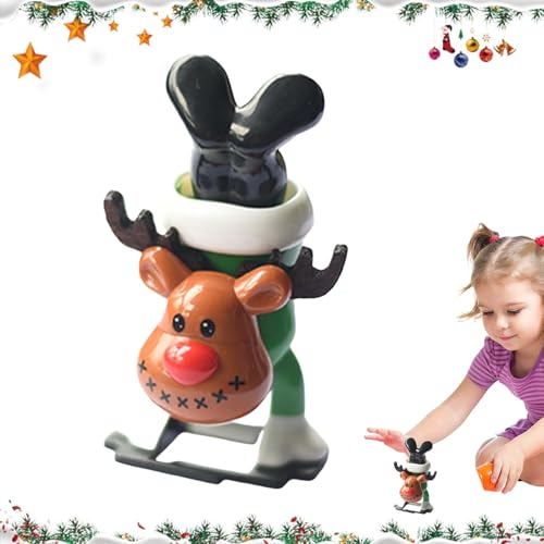 Pruojhw Weihnachtsspielzeug zum Aufziehen, Weihnachtsspielzeug zum Aufziehen, mechanisches Spielzeug zum Thema Weihnachten, lustiges Spielzeug zum Aufziehen, 6,9 cm (2,76 Zoll) zum Befüllen von von Pruojhw