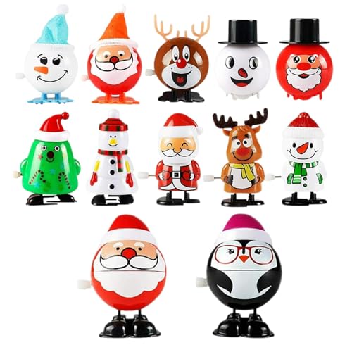 Pruojhw Weihnachtsspielzeugset, Spielzeug zum Aufziehen, mechanisches Fidget Spielzeug für Weihnachten | Tragbares Spielzeug für 12 x, Urlaubs-Fidget-Spielzeug für Zuhause, Kindergarten, Haus Pruojhw Weihnachtsspielzeugset, Spielzeug zum Aufziehen, mechanisches Fidget Spielzeug für Weihnachten | Tragbares Spielzeug für 12 x, Urlaubs-Fidget-Spielzeug für Zuhause, Kindergarten, Haus von Pruojhw