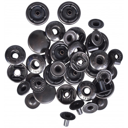 Prym Anorak Druckknöpfe Refill Schwarz Oxid. 15mm - 10 Stück Prym Anorak Druckknöpfe Refill Schwarz Oxid. 15mm - 10 Stück von Prym