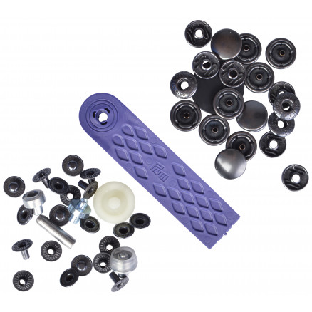 Prym Anorak Druckknöpfe Schwarz Oxid. 15mm - 10 Stück Prym Anorak Druckknöpfe Schwarz Oxid. 15mm - 10 Stück von Prym
