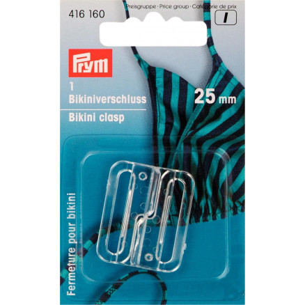 Prym Bikini-Haken/Bikini-Verschlüsse Kunststoff Transparent 25mm - 1 S Prym Bikini-Haken/Bikini-Verschlüsse Kunststoff Transparent 25mm - 1 S von Prym