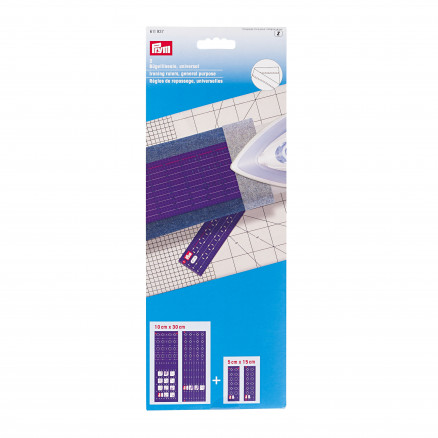 Prym Bügellineal Lila 5x15cm/10x30cm - 2 Stück von Prym