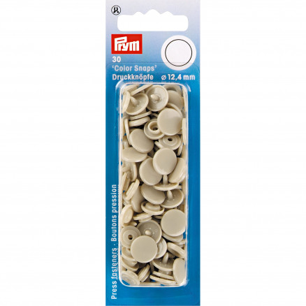 Prym Color Snaps Druckknöpfe Kunststoff Rund Beige 12,4mm - 30 Stk Prym Color Snaps Druckknöpfe Kunststoff Rund Beige 12,4mm - 30 Stk von Prym