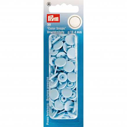 Prym Color Snaps Druckknöpfe Kunststoff Rund Hellblau 12,4mm - 30 Stk Prym Color Snaps Druckknöpfe Kunststoff Rund Hellblau 12,4mm - 30 Stk von Prym