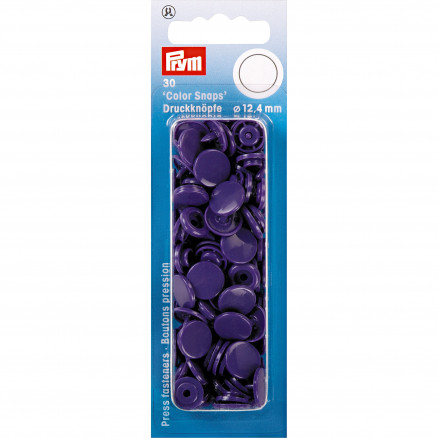 Prym Color Snaps Druckknöpfe Kunststoff Rund Violett 12,4mm - 30 Stk Prym Color Snaps Druckknöpfe Kunststoff Rund Violett 12,4mm - 30 Stk von Prym