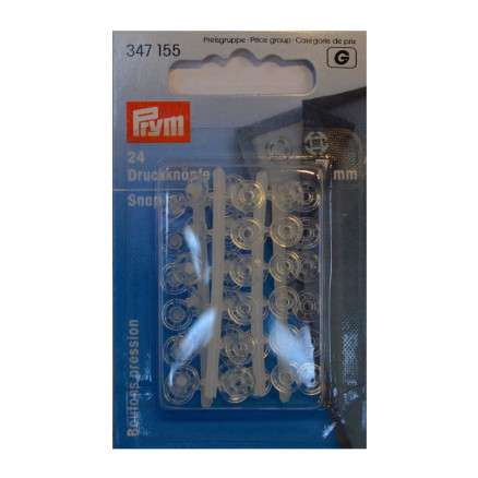 Prym Druckknöpfe Transparent 7mm 24 Stk Prym Druckknöpfe Transparent 7mm 24 Stk von Prym