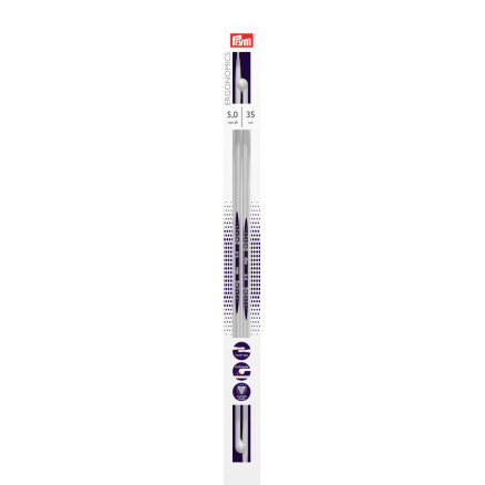 Prym Ergonomics Stricknadeln Kunststoff 35cm 5,00mm / 13.8in US8 von Prym