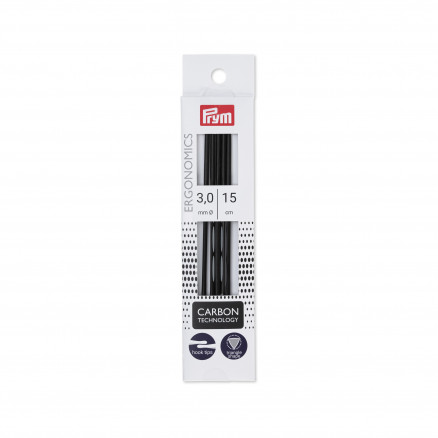 Prym Ergonomics Sockennadeln Kohlefaser 15cm 3,00mm von Prym