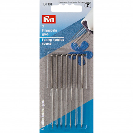 Prym Filznadeln grob Stahl Silber 78mm - 7 Stk von Prym