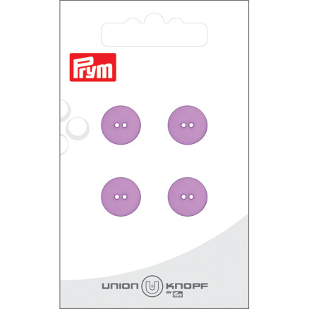 Prym Flachplastikknopf Lila 12mm - 4 Stück von Prym