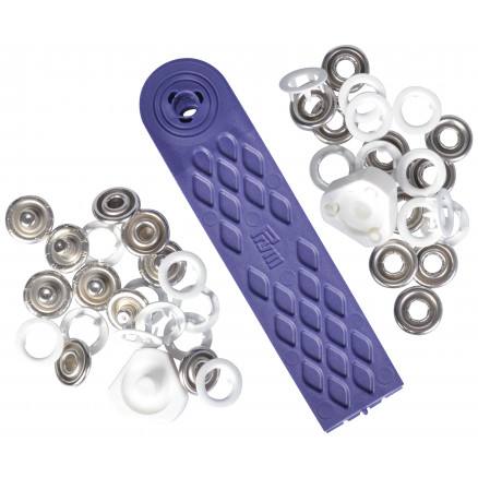 Prym Jersey Druckknöpfe Ring Weiß 10mm - 10 Stück. von Prym