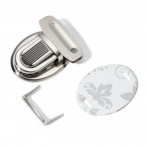 Prym Klickverschluss/Taschenverschluss Soft Stahl Silber 26x35mm von Prym