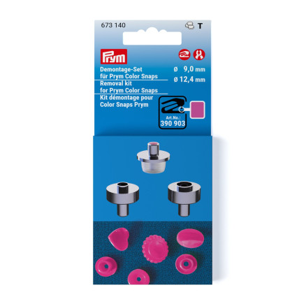 Prym Kunststoff-Druckknopf-Entfernungsset 9 + 12,4 mm von Prym