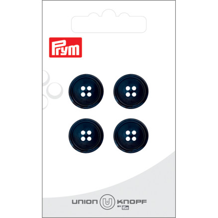 Prym Kunststoffknopf Navy 15mm - 4 Stück von Prym