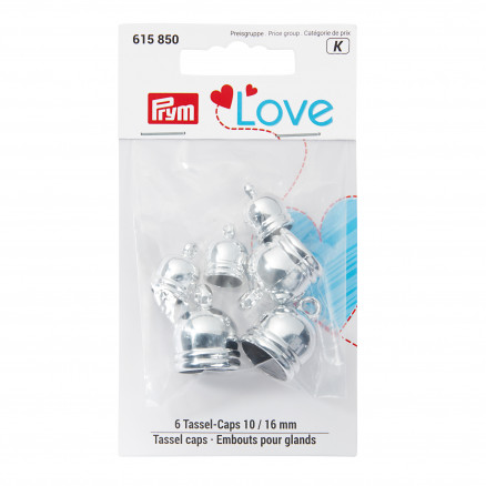 Prym Love Quastenhalter Silberfarben 10 und 16mm - 6 Stk Prym Love Quastenhalter Silberfarben 10 und 16mm - 6 Stk von Prym