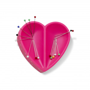 Prym Magnet-Nadelkissen Herz Pink 80x80x26mm von Prym