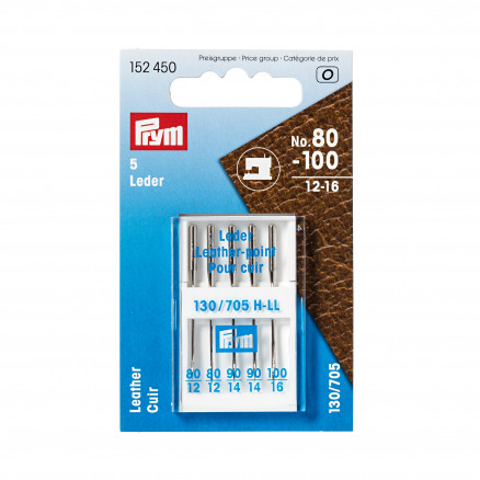 Prym Nähmachinennadeln Leder 130/705 No. 80-100 - 5 Stk von Prym