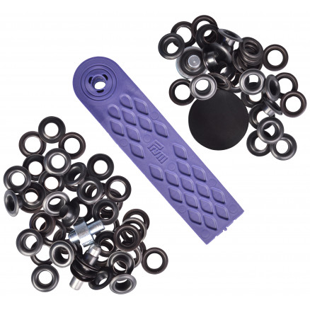 Prym Ösen Schwarz oxidiert 5mm - 40 Stk von Prym
