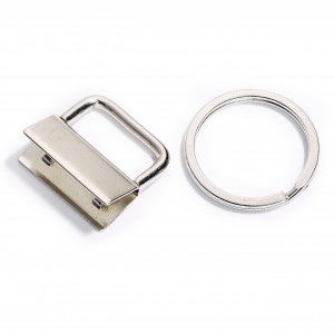 Prym Schnalle für Lanyard/Schlüsselband Metall Silber 25mm - 1 Stk von Prym