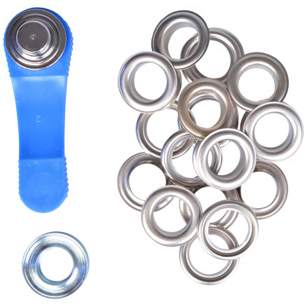 Prym Schnürsenkel / Segel Ringe Silber 14mm - 10 Stück. von Prym