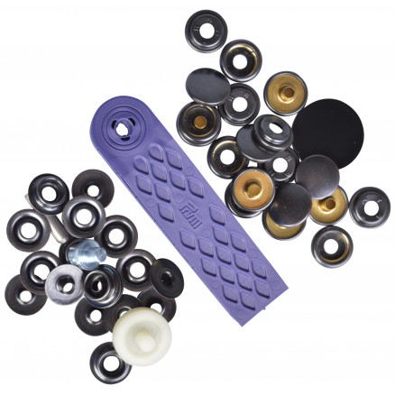 Prym Sport und Camping Druckknöpfe Schwarz Oxid. 15mm - 10 Stück von Prym