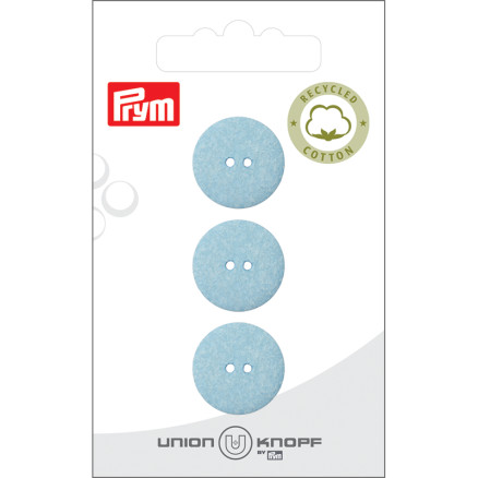 Prym Stoffknopf Blau 18mm - 3 Stück von Prym