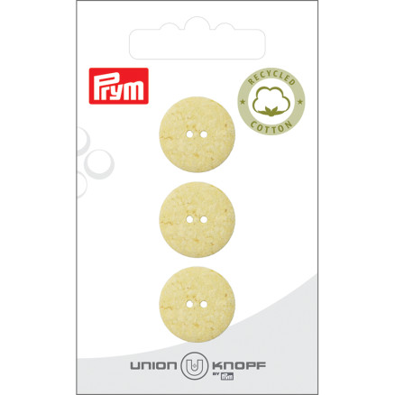 Prym Stoffknopf Gelb 18mm - 3 Stück von Prym