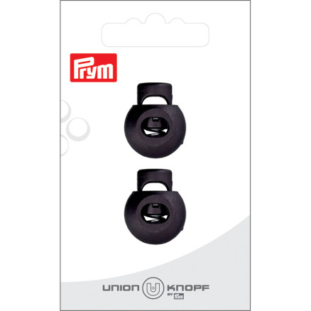 Prym String Stopper Schwarz 8mm - 2 Stück von Prym