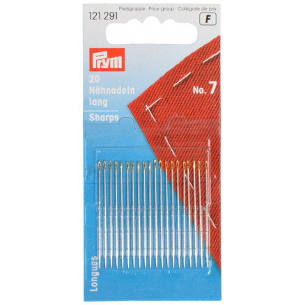 Prym Nähnadeln Stahl Silber 0,70x38mm Größe 7 - 20 Stk. von Prym