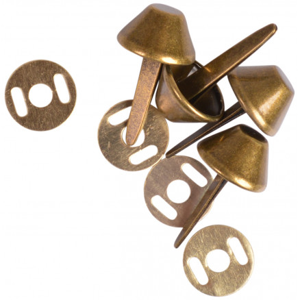 Prym Taschenfüße Metall Antik Messing Ø15mm - 4 Stk Prym Taschenfüße Metall Antik Messing Ø15mm - 4 Stk von Prym